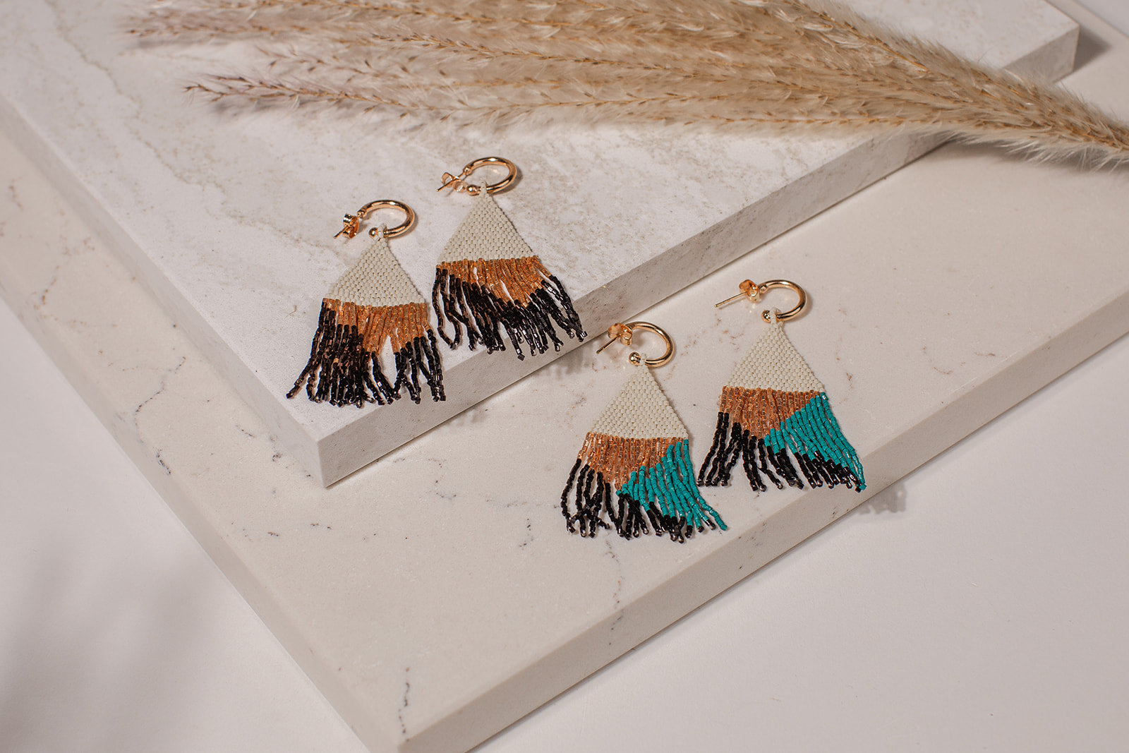 Hoop and Fringe Earrings