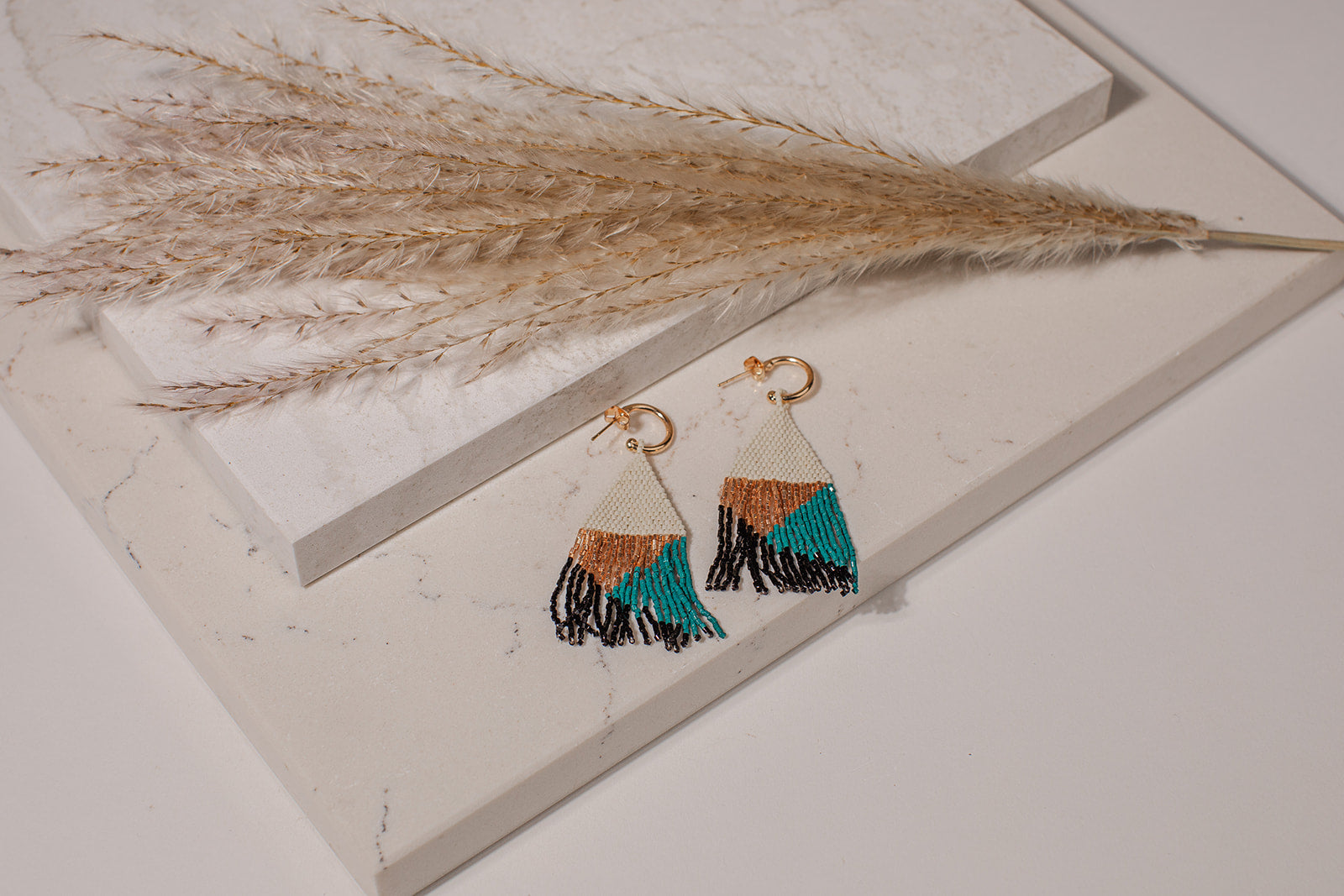 Hoop and Fringe Earrings