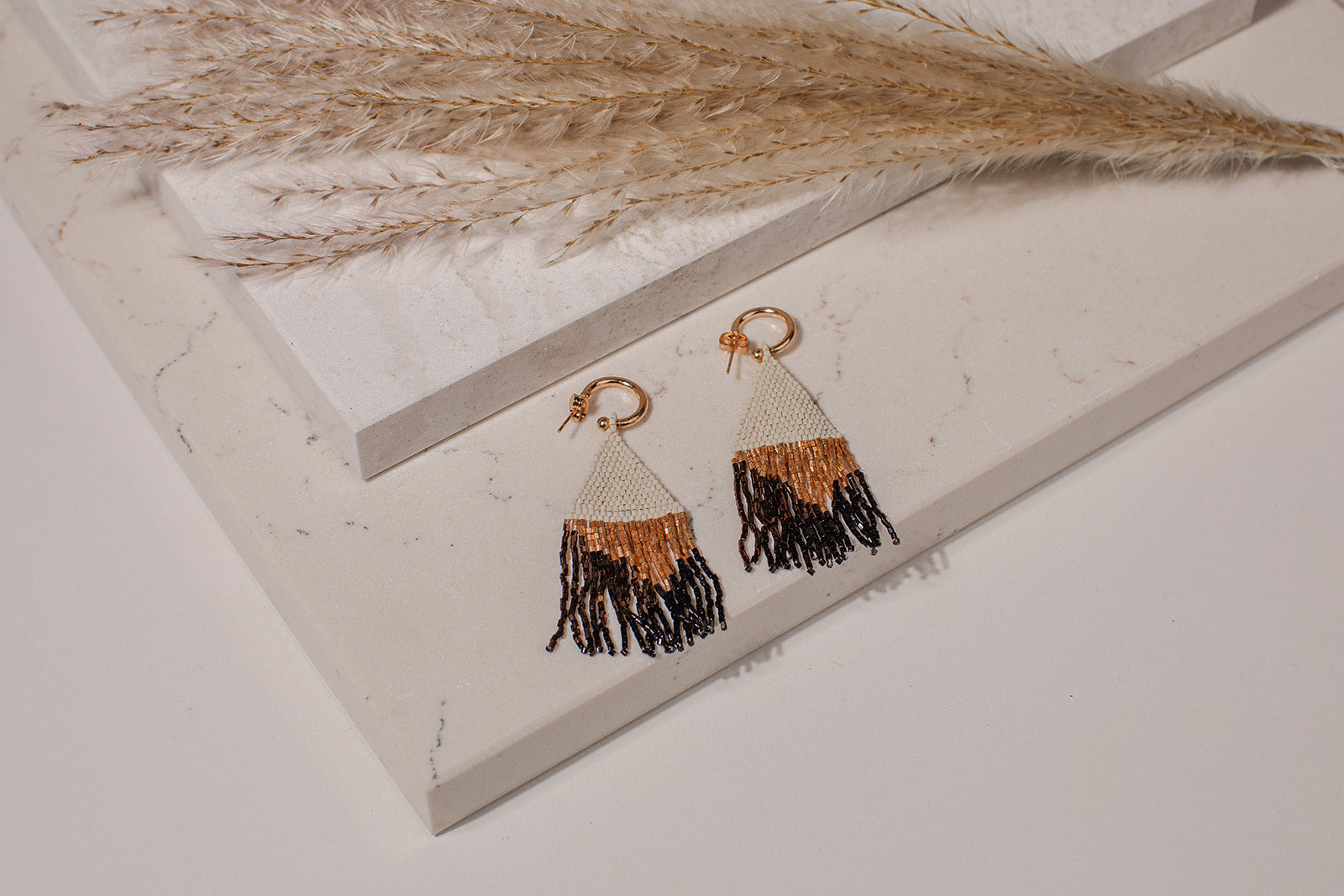 Hoop and Fringe Earrings