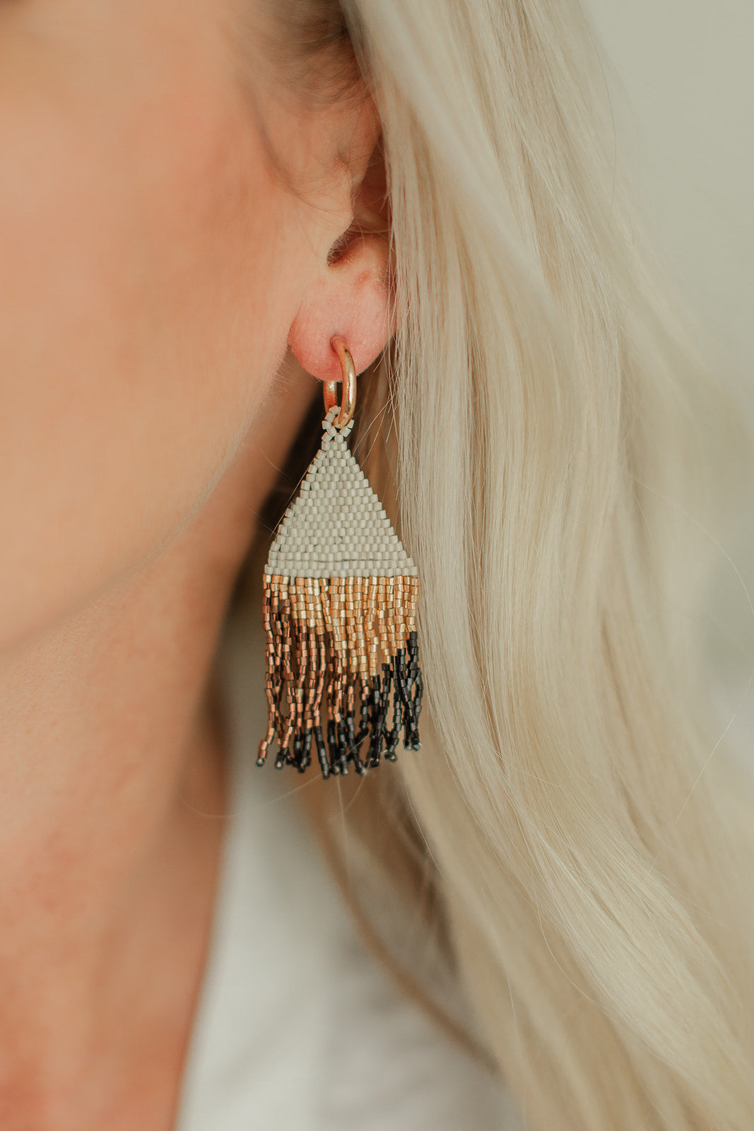 Hoop and Fringe Earrings